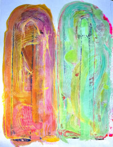 Attachment Styles II 2024 Acrylic on Paper 22 in x 30 in