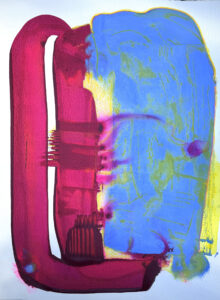 Forms of Attachment I 2024 Acrylic on Paper 22 in x 30 in