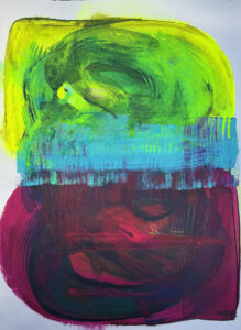 Bundles 2024 Acrylic on Paper 22 in x 30 in