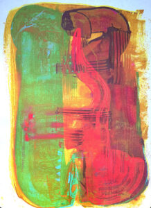 Attachment Two 2024 Acrylic on Paper 22 in x 30 in