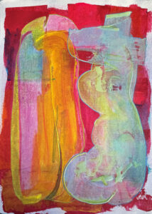 Attachment Styles I 2024 Acrylic on Paper 22 in x 30 in