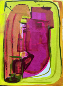 Holding On 2024 Acrylic on Paper 9 in x 12 in