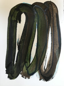 Entangled 2024 Acrylic on Paper 22 in x 30 in