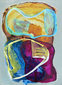 Cousins 2025 Acrylic on Paper 22 in x 30 in