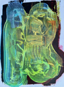 Taking Shape II 2025 Acrylic on Paper 22 in x 30 in