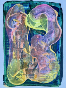 Taking Shape III 2025 Acrylic on Paper 22 in x 30 in