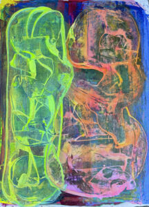 Taking Shape 4 2025 Acrylic on Paper 22 in x 30 in
