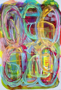 Shifting Perspectives 2025 Acrylic on Paper 30 in x 40 in