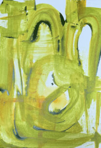 Bunching 2024 Acrylic on Paper 22 in x 30 in