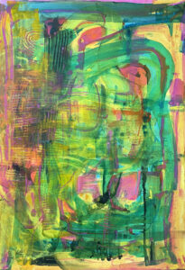 Yolo II 2024 Acrylic on Paper 30 in x 40 in