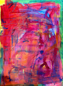 Wordless 2024 Acrylic on Paper 30 in x 40 in